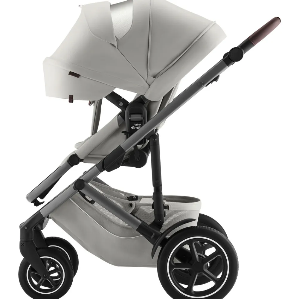 Britax Römer Smile 5Z Lux - Linen Grey- Klapvogne Med Flade Sæder