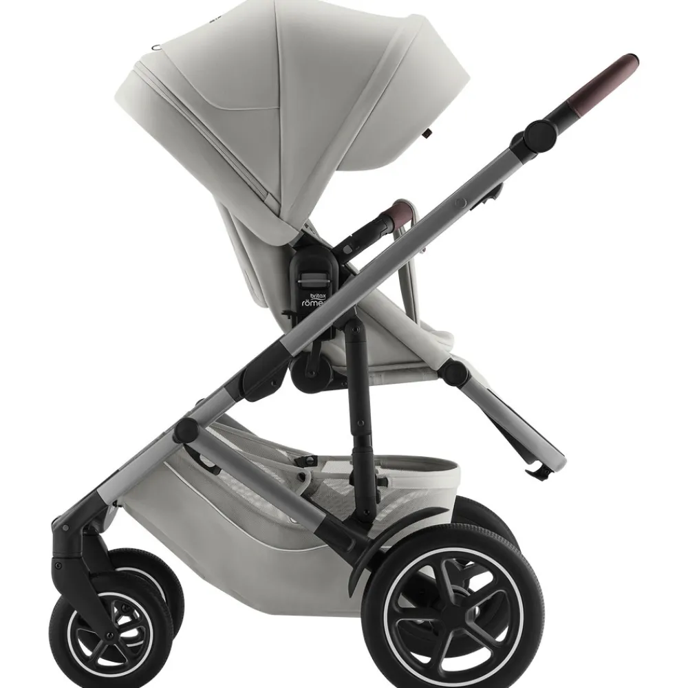 Britax Römer Smile 5Z Lux - Linen Grey- Klapvogne Med Flade Sæder