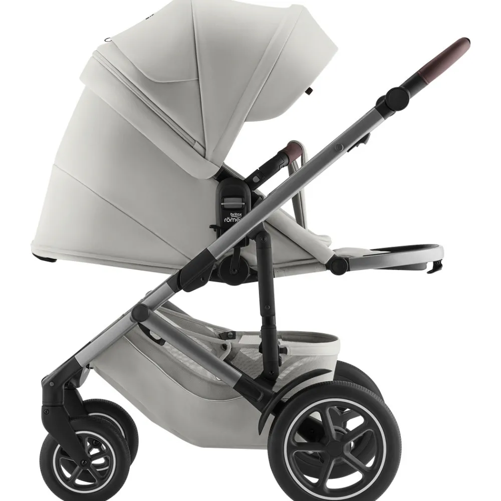 Britax Römer Smile 5Z Lux - Linen Grey- Klapvogne Med Flade Sæder