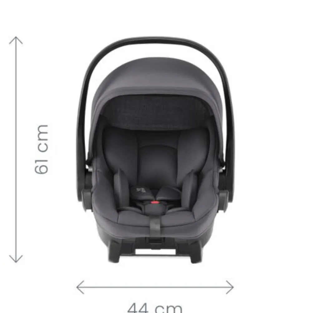 Britax Römer Smile 5Z lux inkl. liggedel og Baby-Safe Core autostol - soft taupe/space black- Kombivognspakker|Vognpakker