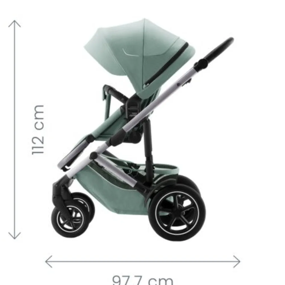 Britax Römer Smile 5Z lux inkl. liggedel og Baby-Safe Core autostol - urban olive/space black- Kombivognspakker|Vognpakker