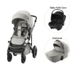 Britax Römer Smile 5Z lux inkl. liggedel og Baby-Safe Core autostol - linen grey/space black- Kombivognspakker|Vognpakker