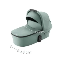 Britax Römer Smile 5Z lux inkl. liggedel og Baby-Safe Core autostol - linen grey/space black- Kombivognspakker|Vognpakker