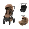 Britax Römer Smile 5Z lux inkl. liggedel og Baby-Safe Core autostol - warm caramel/space black- Kombivognspakker