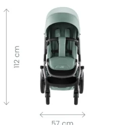 Britax Römer Smile 5Z lux inkl. liggedel og Baby-Safe Core autostol - warm caramel/space black- Kombivognspakker