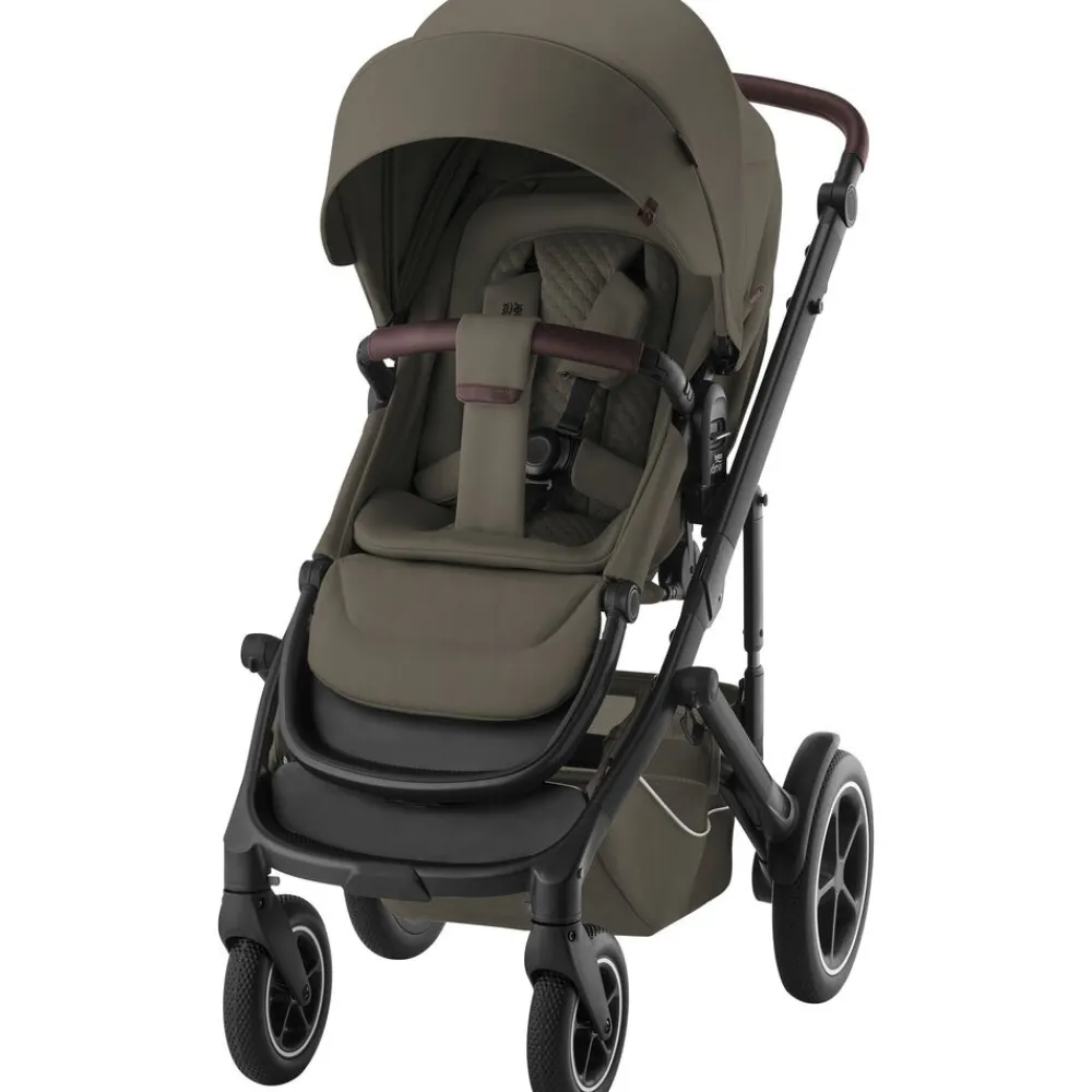 Britax Römer Smile 5Z lux kombivogn inkl. autostol - urban olive- Kombivogne Med Ergonomiske Sæder