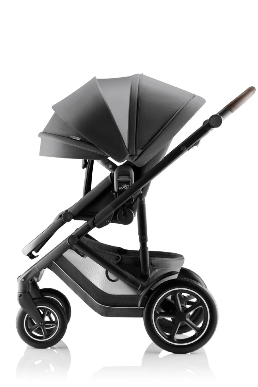 Britax Römer SMILE 5Z Style inkl. liggedel - Mineral grey- Kombivogne Med Flade Sæder|Vognpakker