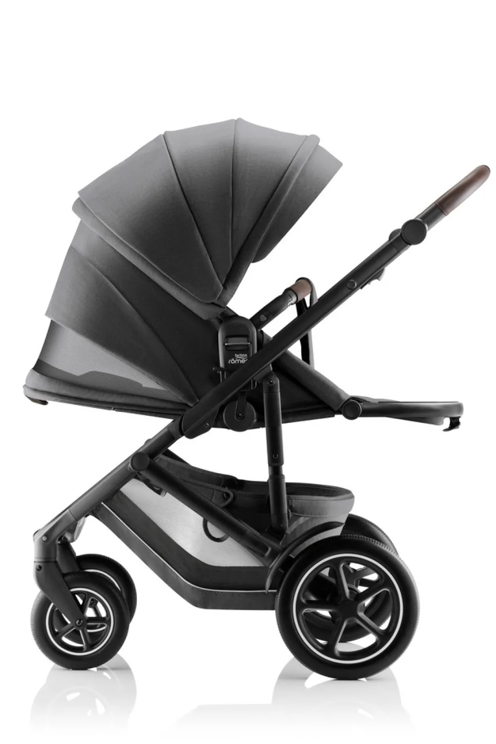 Britax Römer SMILE 5Z Style inkl. liggedel - Mineral grey- Kombivogne Med Flade Sæder|Vognpakker