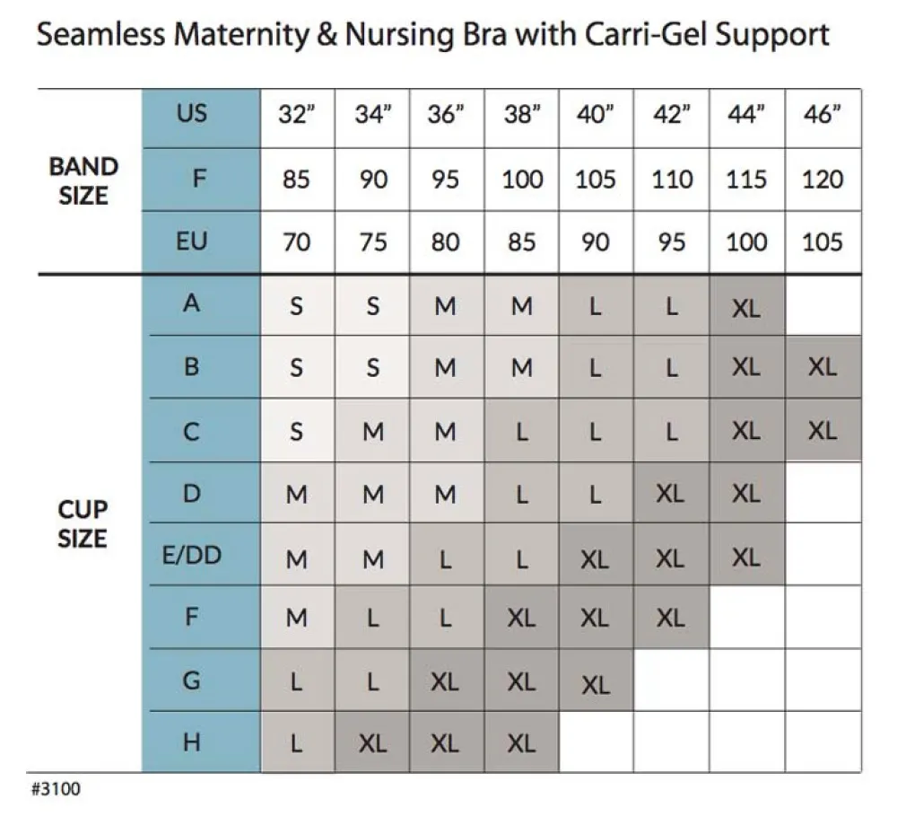 Carriwell Sømløs Amme BH Med Gelé Bøjle - Sort- Amme Bh'Er