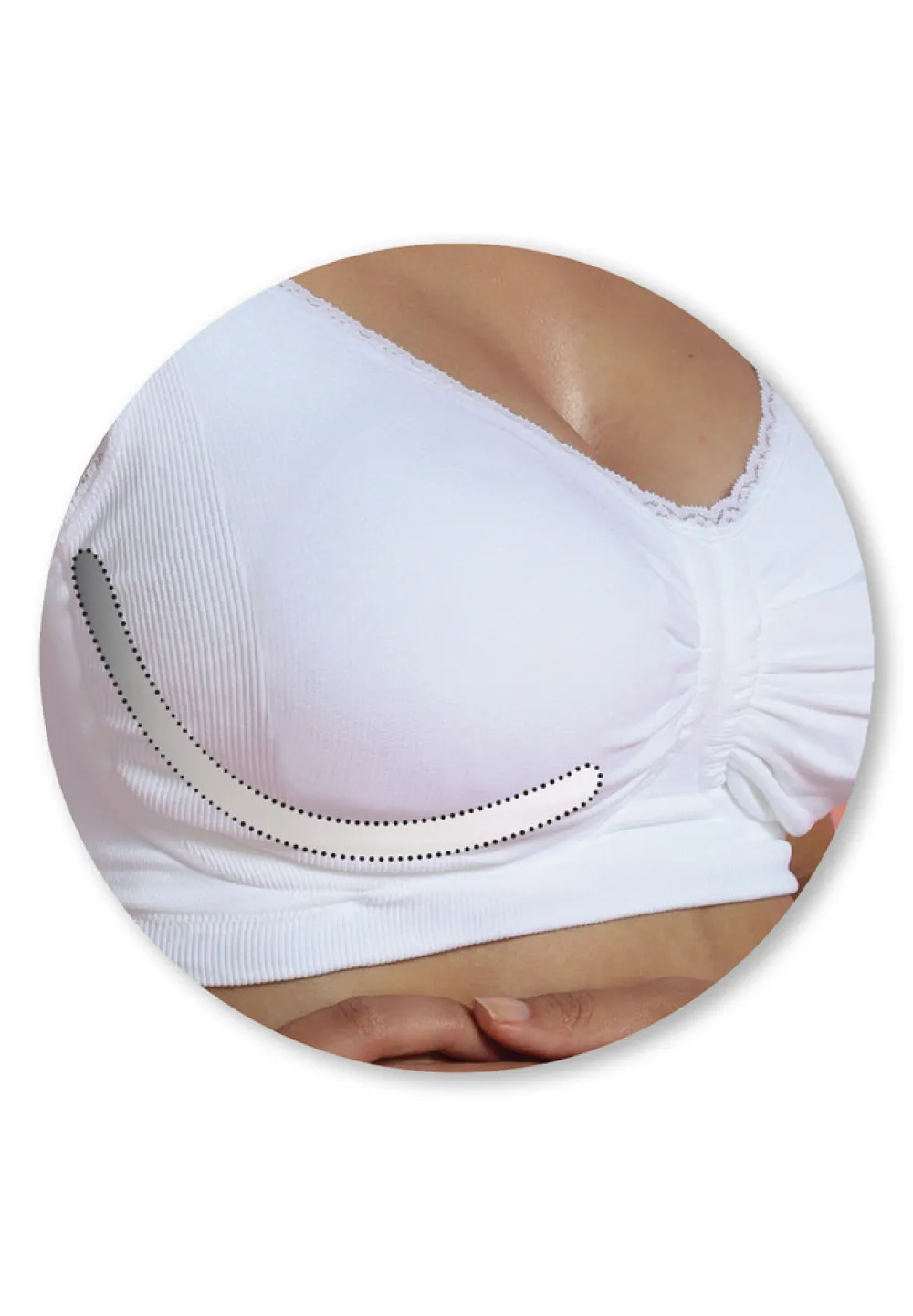 Carriwell Sømløs Amme BH Med Gelé Bøjle - Sort- Amme Bh'Er