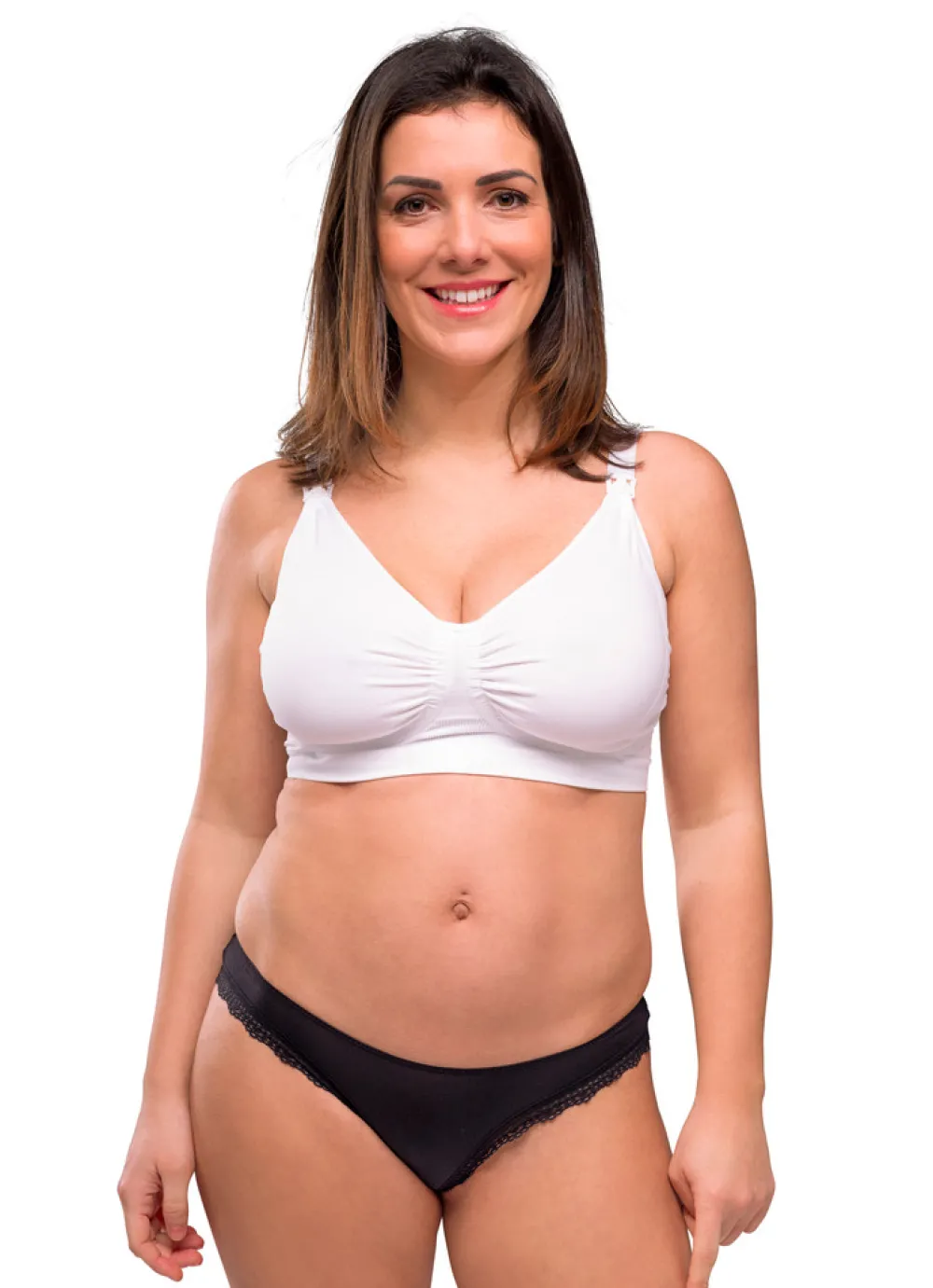Carriwell Sømløs Amme BH Med Gelé Bøjle - Hvid- Amme Bh'Er