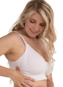 Carriwell Sømløs Amme BH Med Gelé Bøjle - Hvid- Amme Bh'Er