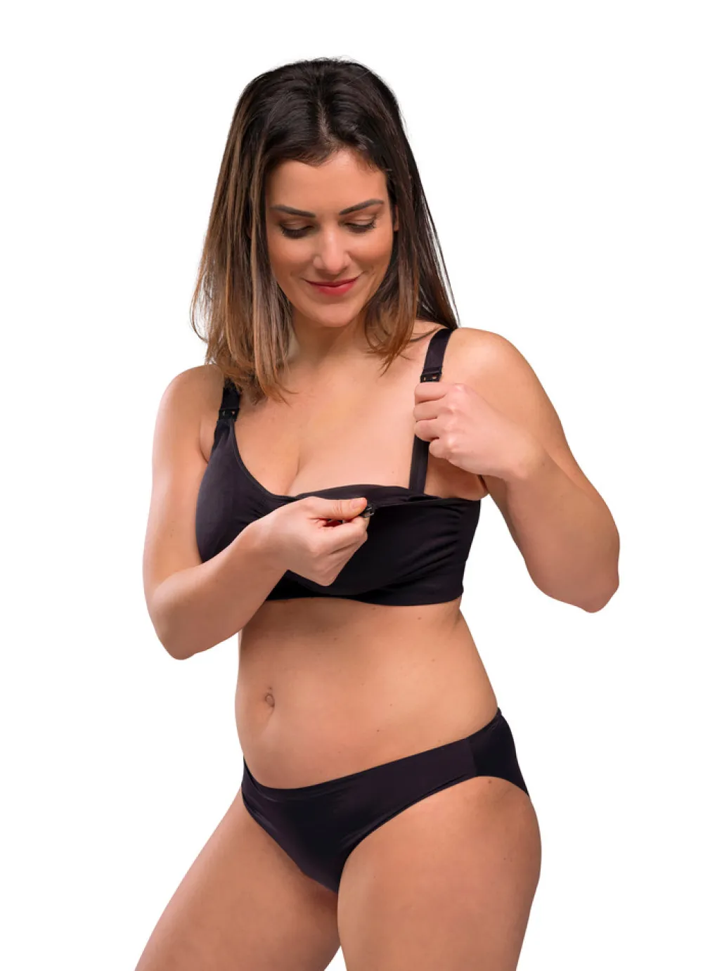 Carriwell Sømløs Amme BH Med Indlæg - Black- Amme Bh'Er