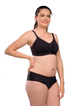 Carriwell Sømløs Amme BH Med Indlæg - Black- Amme Bh'Er