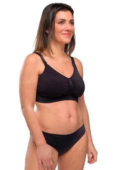 Carriwell Sømløs Amme BH Med Indlæg - Black- Amme Bh'Er