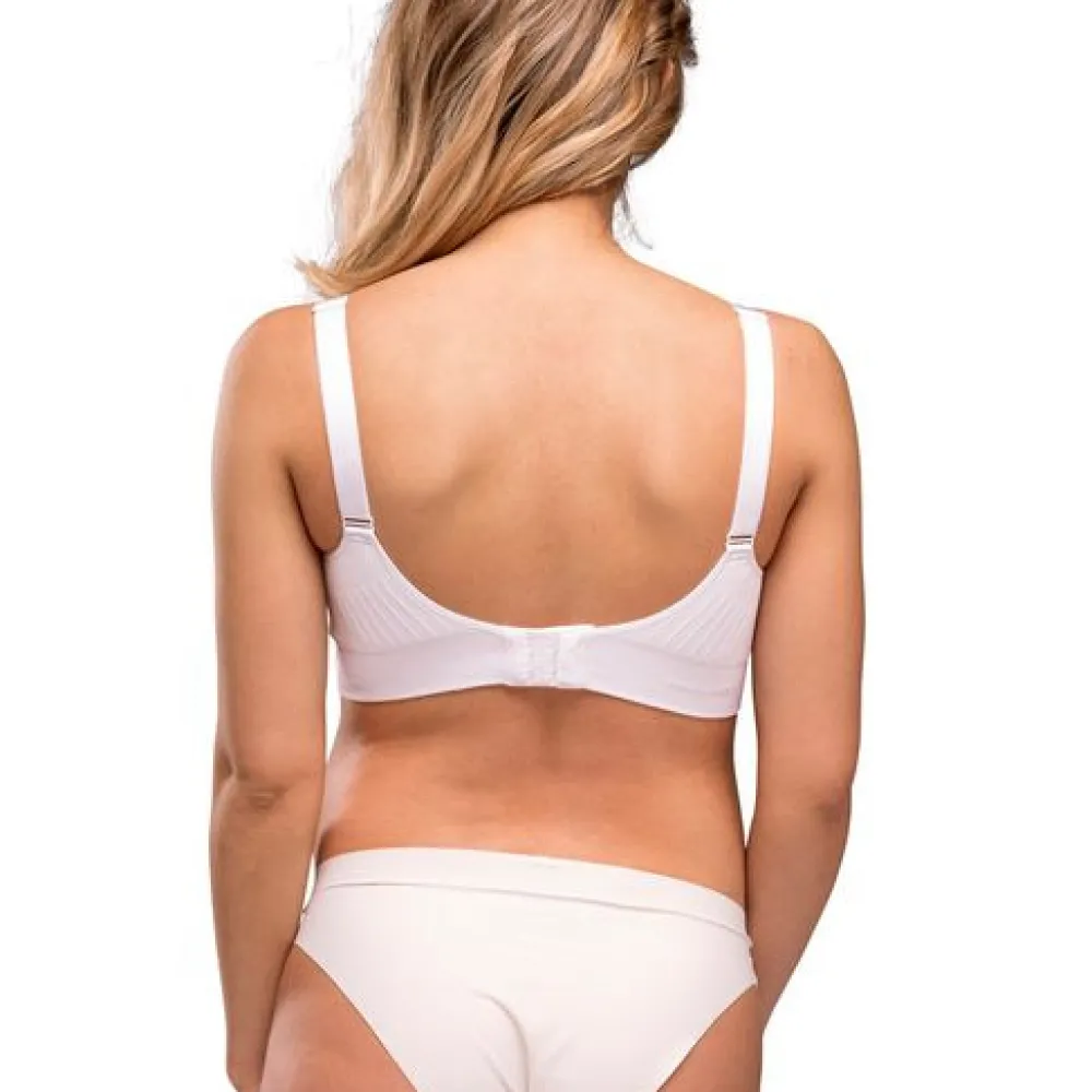 Carriwell Sømløs Amme BH Med Indlæg - White- Amme Bh'Er