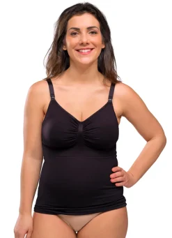Carriwell Sømløs Ammetop Med Shapewear - Sort- Amme Bh'Er|Overdele