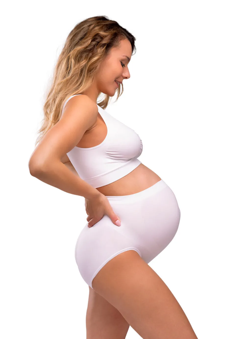 Carriwell Sømløs Graviditets BH - Hvid- Amme Bh'Er