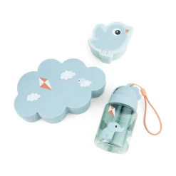 Done By Deer Snack & madkasse m/drikkedunk Playground Blå- Madkasser & Drikkedunke