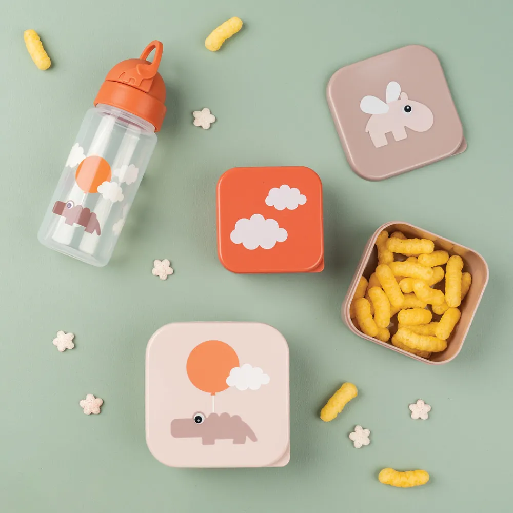 Done By Deer Snack boks sæt 3 stk Happy clouds - Pudder- Service