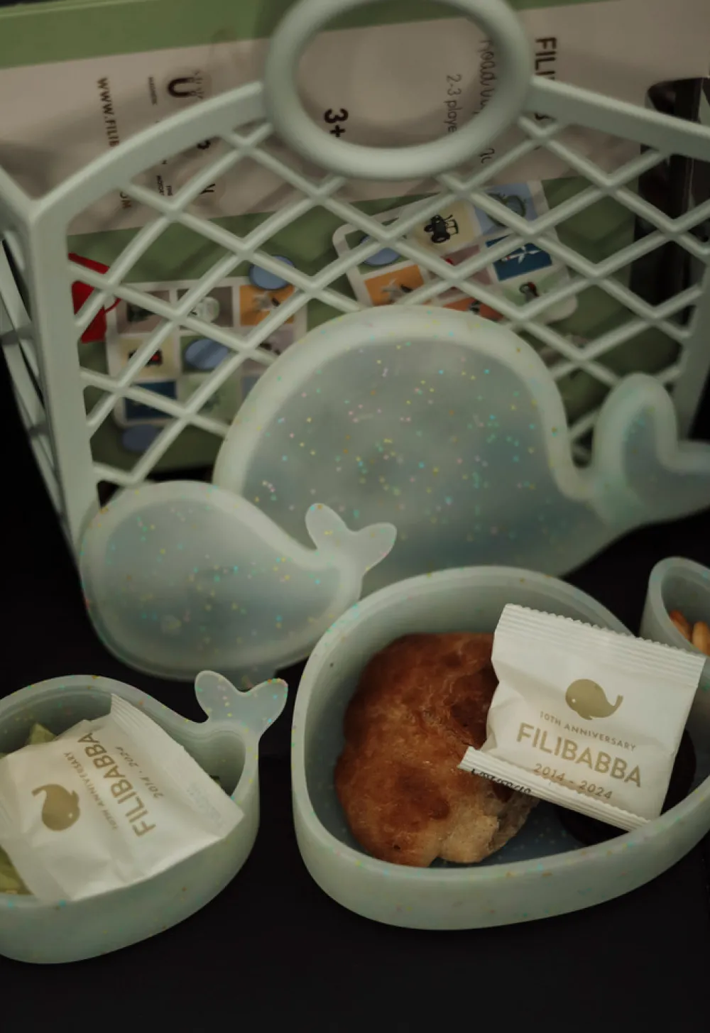 Filibabba Snackbox - Hvalen Christian - Konfetti- Service