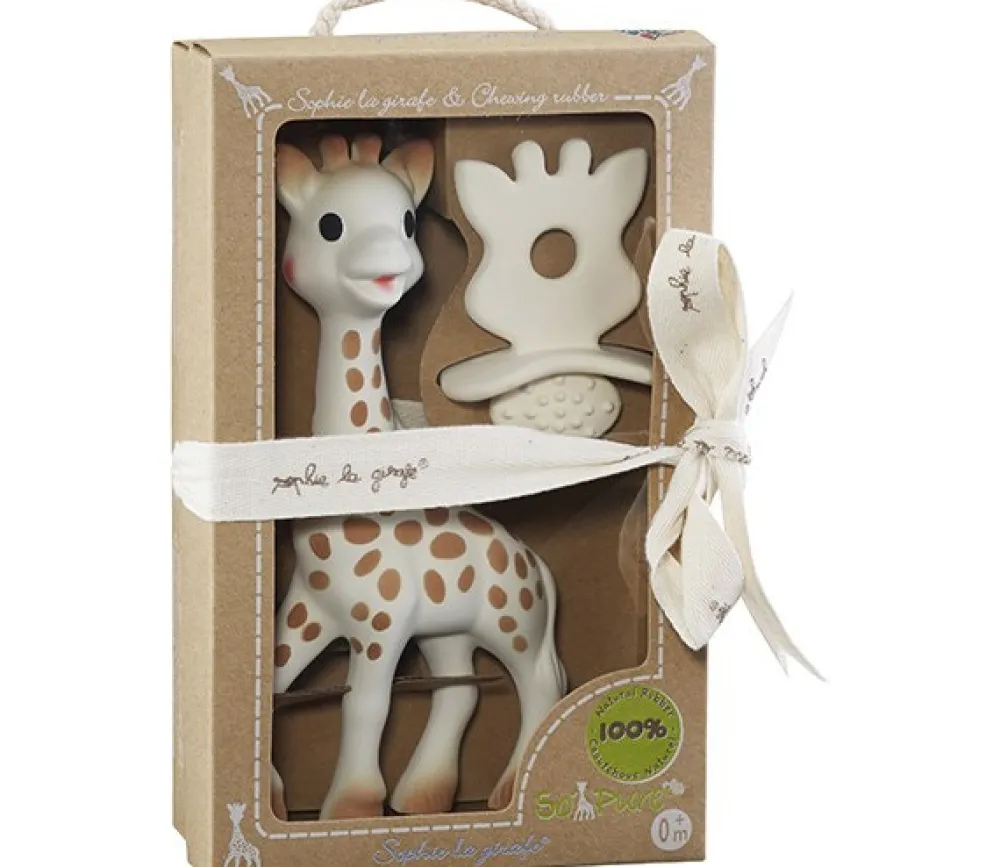 Sophie la Girafe So Pure Sophie Giraf - 18 cm. + Natural Bidering- Bideringe & Rangler