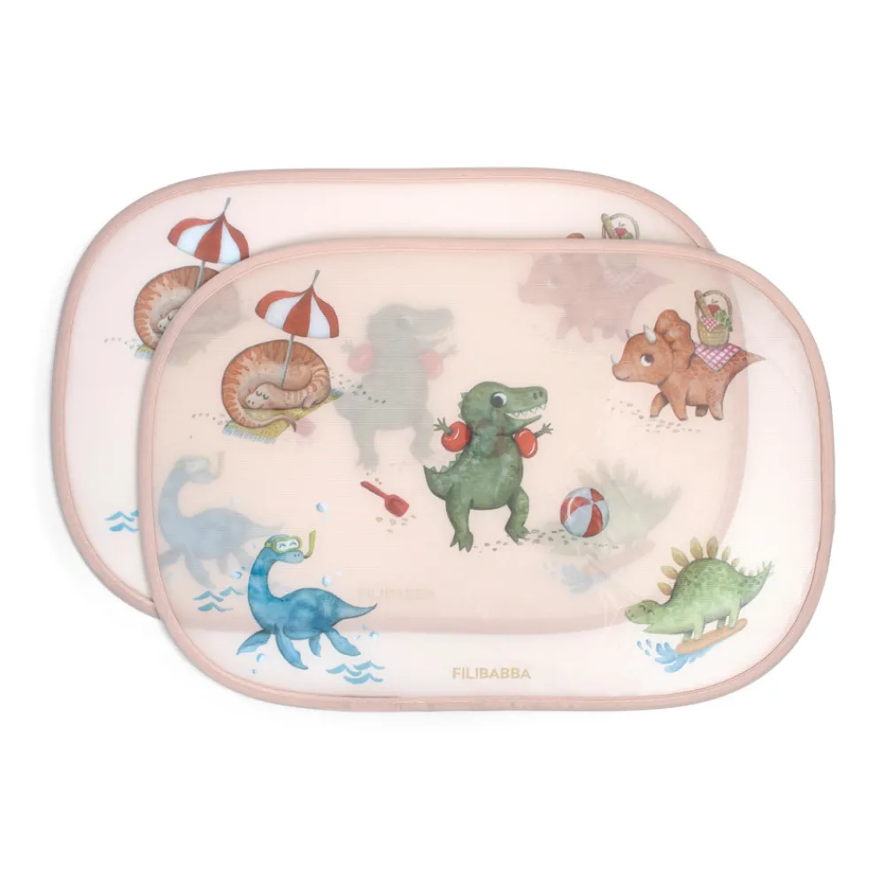 Filibabba Solskærme til bilen 2 stk. - Dino Beach- Solskærme