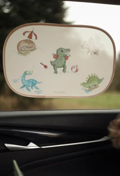 Filibabba Solskærme til bilen 2 stk. - Dino Beach- Solskærme