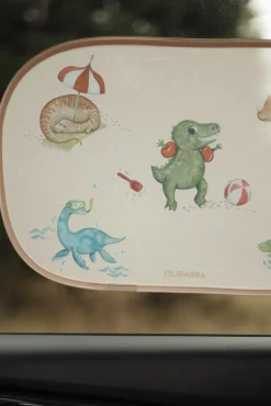 Filibabba Solskærme til bilen 2 stk. - Dino Beach- Solskærme