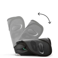 Cybex Solution G2 Plus - Moon Black- Autostole 100-150 Cm (4-12 År)