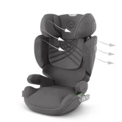 Cybex Solution T i-fix - plus mirage grey- Autostole 100-150 Cm (4-12 År)