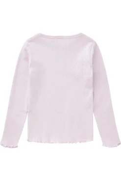 Copenhagen Colors Sommer pointelle t-shirt - LAVENDER- Bluser