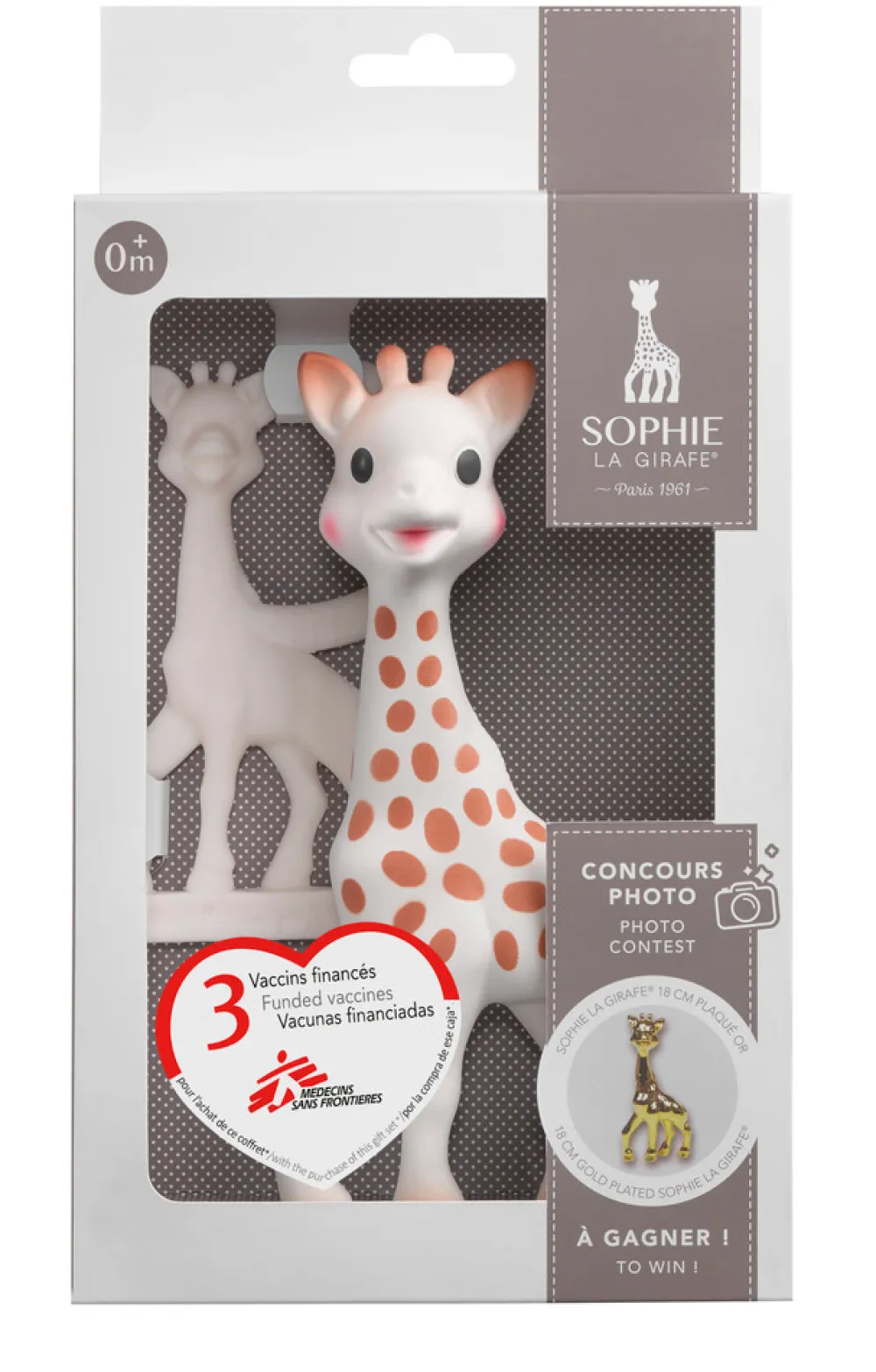 Sophie la Girafe Sophie Giraf Gaveæske med Bidering- Bideringe & Rangler