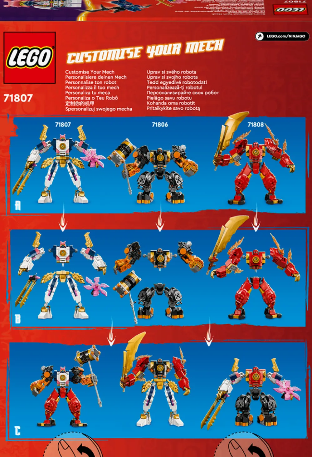 LEGO Ninjago Soras tech-elementrobot 71807 LEGO® NINJAGO®- Lego