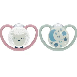 NUK Space Night Silicon S2 - Sheep- Sutter