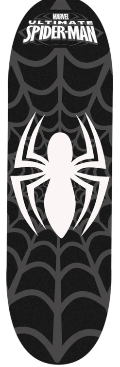 Spiderman Skateboard med dobbelt kick- Løbehjul & Rulleskøjter