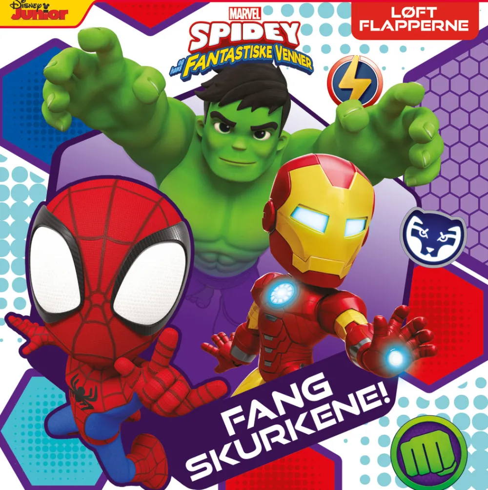 Alvilda Spidey - Fang skurkene - Løft flapperne- Papbøger