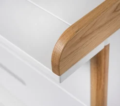 BeKids Spoke puslekommode - Hvid/Eg-Børn Pusleborde|Pusleborde