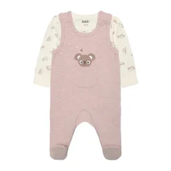 BeKids Sæt m. Body Langærmet+Overall - 6051- Bodysæt|Heldragter M. Fod