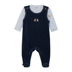 Fixoni Sæt m. Body og velour bukser - 7555- Heldragter M. Fod