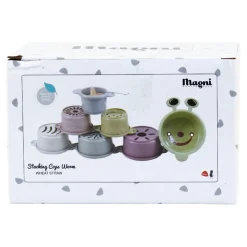 Magni Stabel kopper af hvedestrå "orm", 7 stk- Stabelklodser