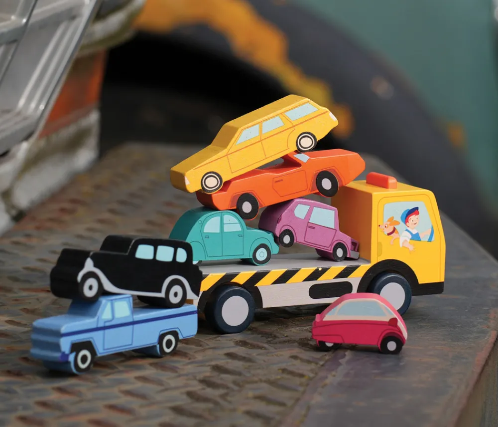 Tender Leaf Stablebiler - Biltransport- Legetøjsbiler