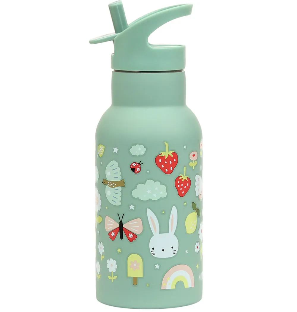 A Little Lovely Company Stainless steel drink bottle: Joy- Madkasser & Drikkedunke
