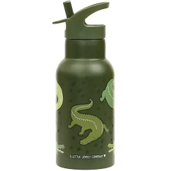 A Little Lovely Company Stainless steel drink bottle: Crocodiles- Madkasser & Drikkedunke