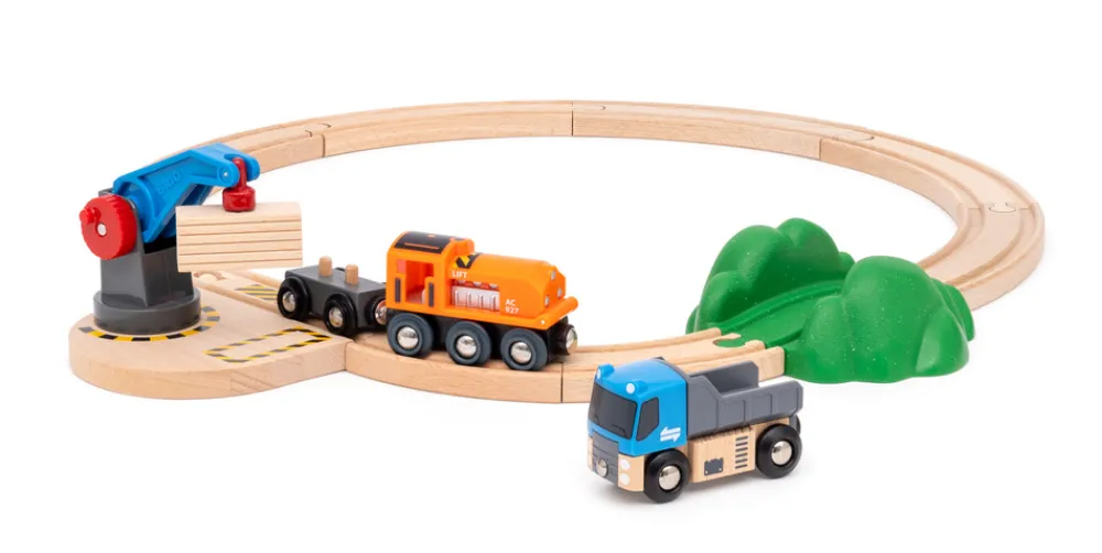 Brio Startsæt Løft & Læs - FSC®- Togbaner & Tog