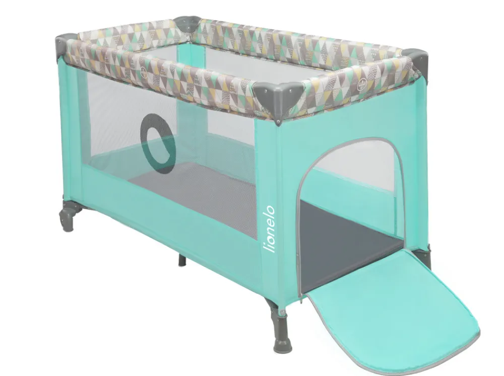 Lionelo Stefi kravlegrå grå - multicolor-Børn Rejsesenge & Kravlegårde