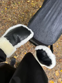 KongWalther Østerbro handsken 2.0 - lamb skin black- Vognhandsker