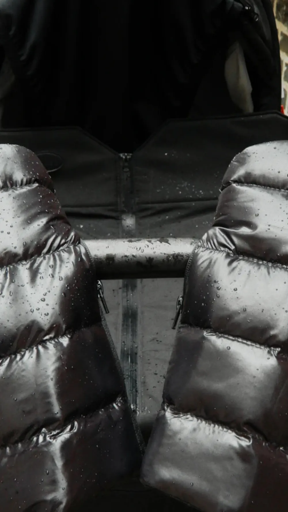 KongWalther Østerbro handsken 2.0 - puffer black- Vognhandsker