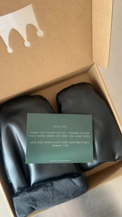 KongWalther Østerbro handsken 2-Pak (Voksen + Mini) - black- Vognhandsker