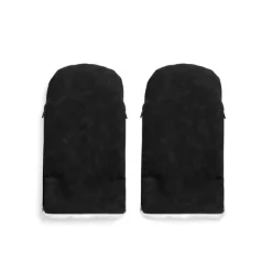 KongWalther Østerbrohandsken - Black Faux Suede- Vognhandsker